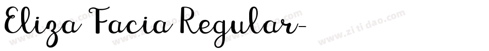 Eliza Facia Regular字体转换
